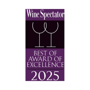 Wine Spectator Best of Award of Excellence 2025 awarded to Bascom's Chop House for its outstanding wine program